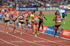 Brenda Martinez wins the 800 metres,  2013 IAAF Diamond League, Sainsbury's Anniversary Games, Queen Elizabeth Olympic Park, London.